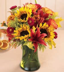 Autumn Beauty Vase from Martinsville Florist, flower shop in Martinsville, NJ