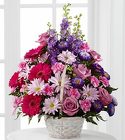 Basket of Pink Lavender Posies from Martinsville Florist, flower shop in Martinsville, NJ