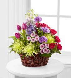 Basket of Spring from Martinsville Florist, flower shop in Martinsville, NJ