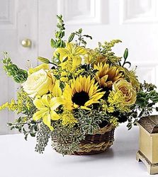 Basket of Sunshine from Martinsville Florist, flower shop in Martinsville, NJ