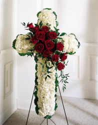 Expression of Faith Cross from Martinsville Florist, flower shop in Martinsville, NJ