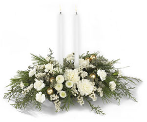 Wintergarden Candle Centerpiece from Martinsville Florist, flower shop in Martinsville, NJ