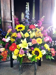 Basket of Color from Martinsville Florist, flower shop in Martinsville, NJ