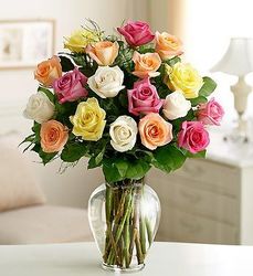 Colorful Roses from Martinsville Florist, flower shop in Martinsville, NJ