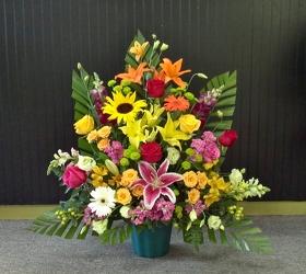 Citrus Triangle Basket from Martinsville Florist, flower shop in Martinsville, NJ