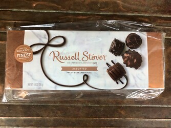 Russell Stover Chocolates MUST BE ORDERED WITH FLOWERS  from Martinsville Florist, flower shop in Martinsville, NJ