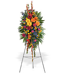 Lasting Remembrance Standing Spray from Martinsville Florist, flower shop in Martinsville, NJ